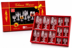 Sada sklenic a panáků „Radost ze setkání“ po 6 ks, Glass Ware