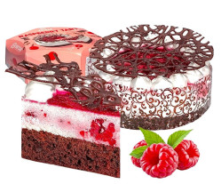 Dort Malinový s jogurtovým krémem-suflé a malinami 450g Vatsak