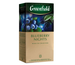 Černý čaj Blueberry Nights 25×1,5g Greenfield