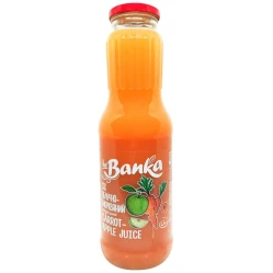 Jablečno-mrkvová šťáva s dužinou 1l The Banka
