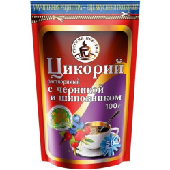 Rozpustná cikorka s čučoriedkami a šípkami 100 g Eremeevskoje