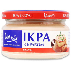 Sleďový kaviár s krabem 160g Veladis