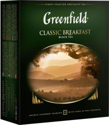 Černý čaj Klassik Breakfast 200g (100×2g) Greenfield