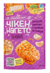 Křupavá obalovací směs s česnekem a hořčicí „Chicken Nuggets Classic“ 120g Pripravka
