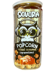 Popcorn s příchutí slaný karamel 160g Sovora