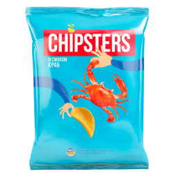 Čipsy s príchuťou kraba 120 g CHIPSTERS