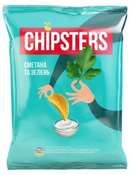 Čipsy s príchuťou smotany a cibuľou 120g CHIPSTERS