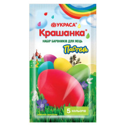 Farby na vajíčka Krašenka Pastel 5 farieb Ukrasa