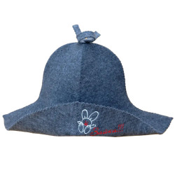 Čepice na banju(saunu) Panama Zaika šedá