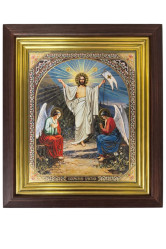 Ikona dřevěná velká 20x24cm Voskresenie