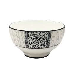 Porcelánová miska „Černý vzor“, 11,8×6,8cm, 310ml