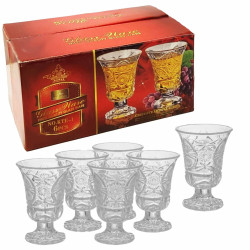 Sada panáků „Ledová hvězda“ 6 ks, 40 ml Glass Ware