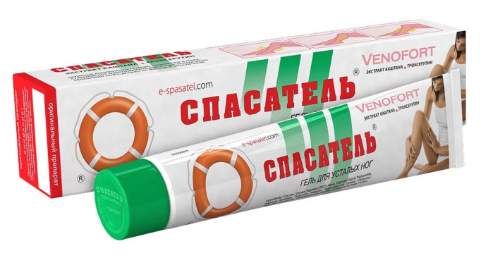 detail Gel na unavené nohy Spasatel 50g
