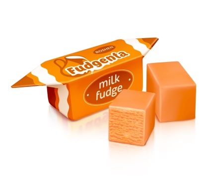 detail FUDGENTA mliečne cukríky Roshen