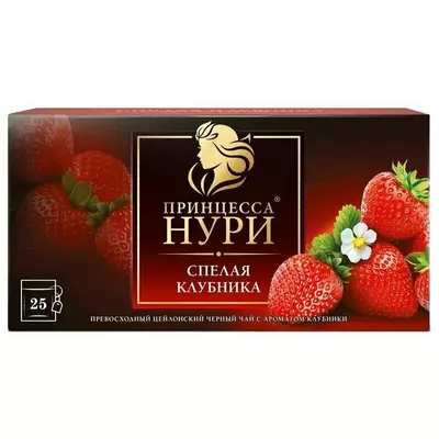 detail Čaj s jahodou 25×1,5 g Princezná Nuri