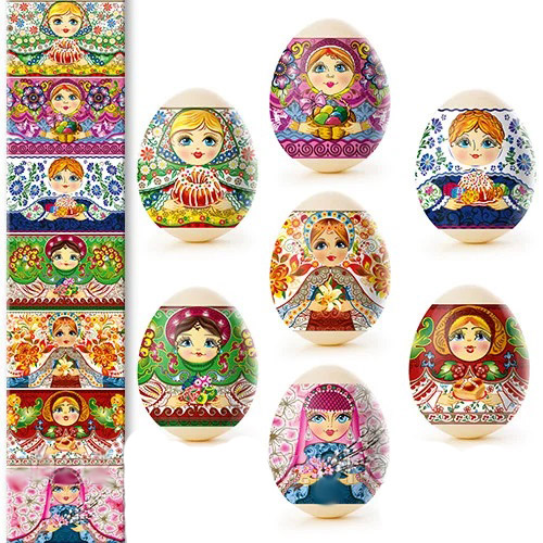 detail Nálepky na vajcia 7ks Rôzne druhy