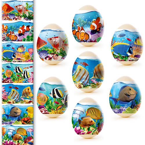 detail Nálepky na vajcia 7ks Rôzne druhy