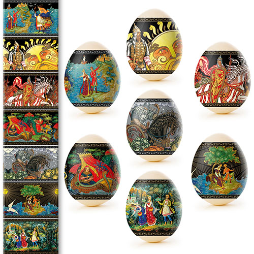 detail Nálepky na vajcia 7ks Rôzne druhy