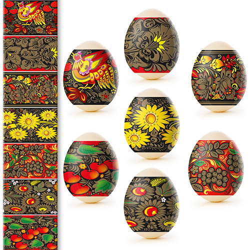 detail Nálepky na vajcia 7ks Rôzne druhy