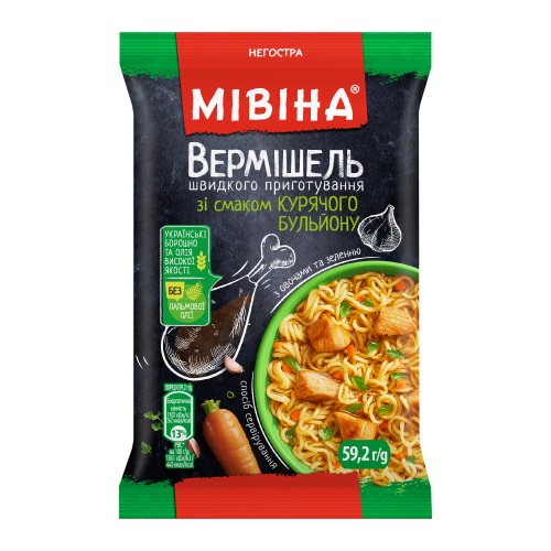 detail Lapša s kuracou príchuťou 59g Mivina