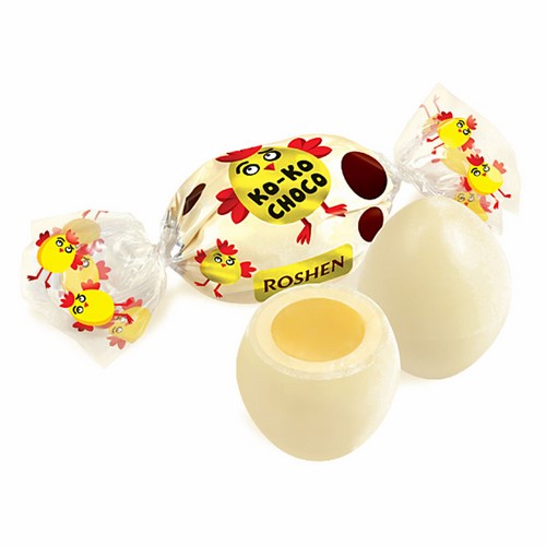 detail Ko-Ko Choko Biela Roshen 200g