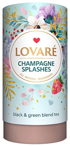 detail Čierny čaj Champagne splashes 80g Lovaré
