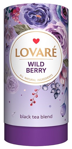 detail Čierny čaj Wild berry 80g Lovaré