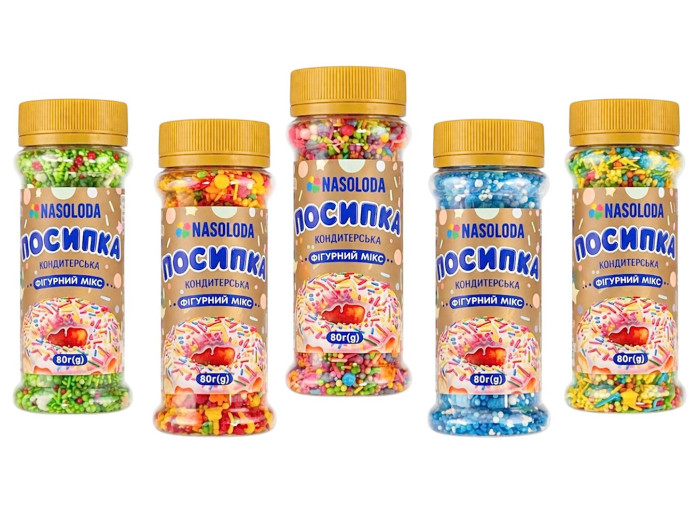 detail Cukrářský posyp, mix 80g Nasoloda