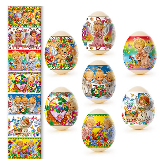 detail Nálepky na vajcia 7ks Rôzne druhy