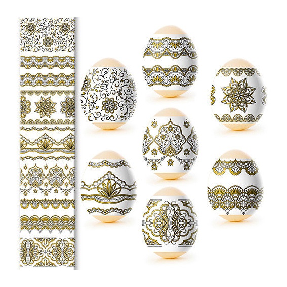 detail Nálepky na vajcia 7ks Rôzne druhy