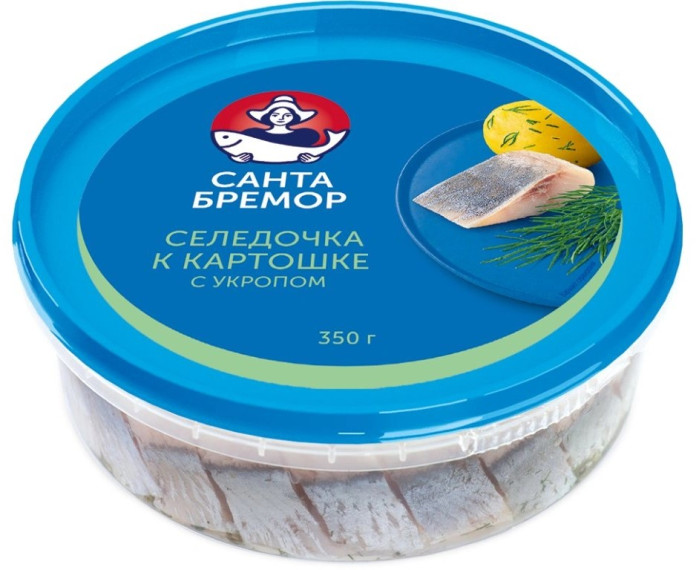 detail Sleďové filety s kôprom v oleji 350g Santa Bremor 