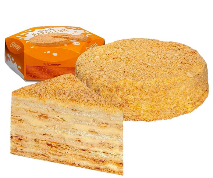 detail Dort Napoleón s vanilkovým krémem 1000g Vatsak