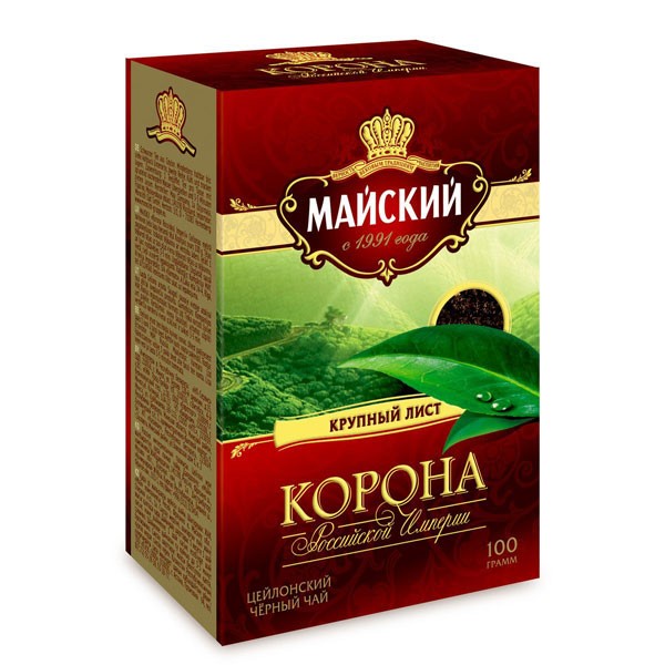 detail Čierny čaj Koruna Ruskej ríše 200 g Majský