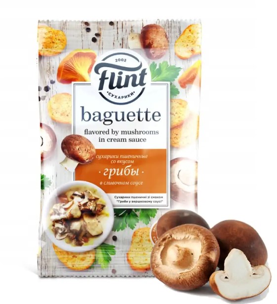 detail Suchariky s hubovou príchuťou 60g Flint