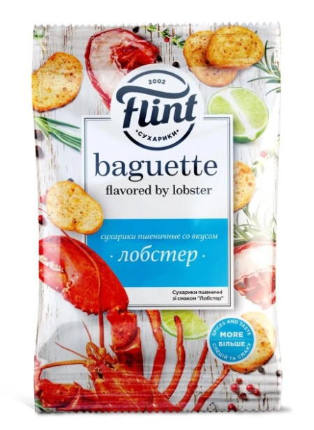 detail Suchariky s príchuťou homára 60g Flint
