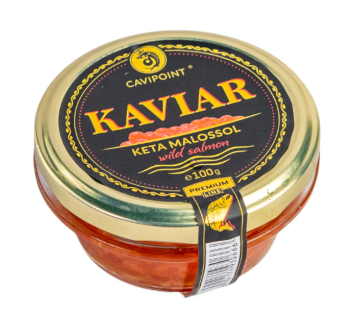 detail Kaviár z divokého lososa Keta Premium 100g