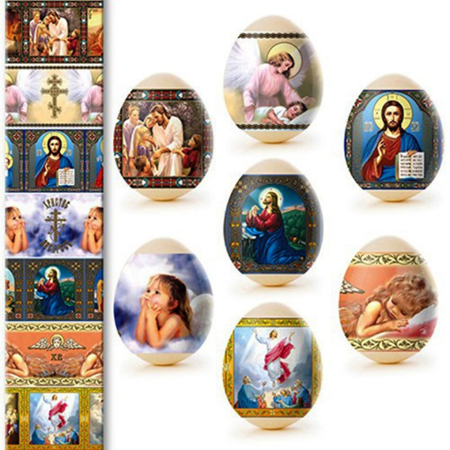 detail Nálepky na vajcia 7ks Rôzne druhy