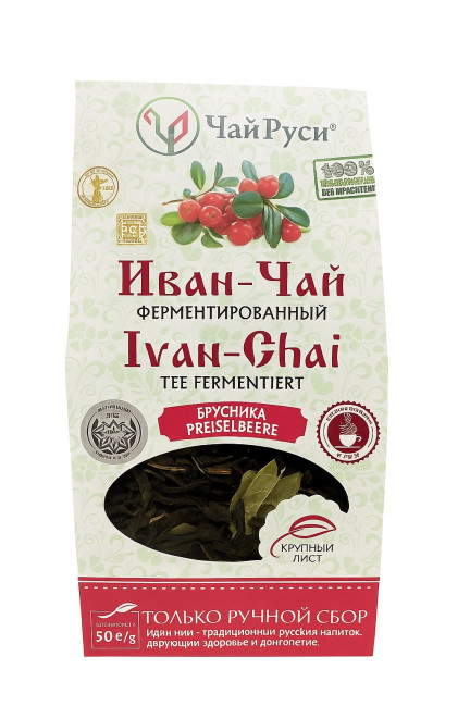 detail Ivan-čaj s brusnicou 70g Čaj-Rusi