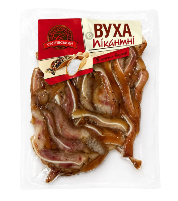 detail Uzené pikantní proužky z vepřových uší SMK cca 300g