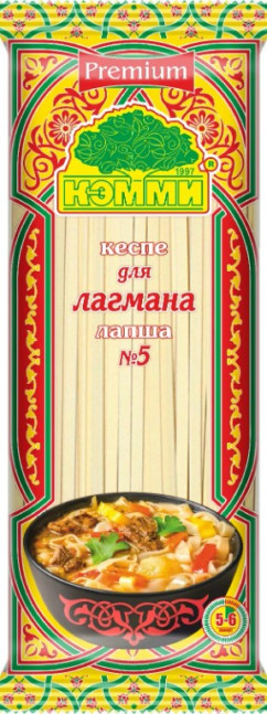 detail Vaječné rezance na Lagman 250g Kemmi