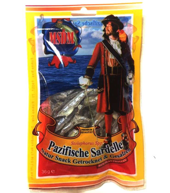 detail Sušené ančovičky 36g MSDM