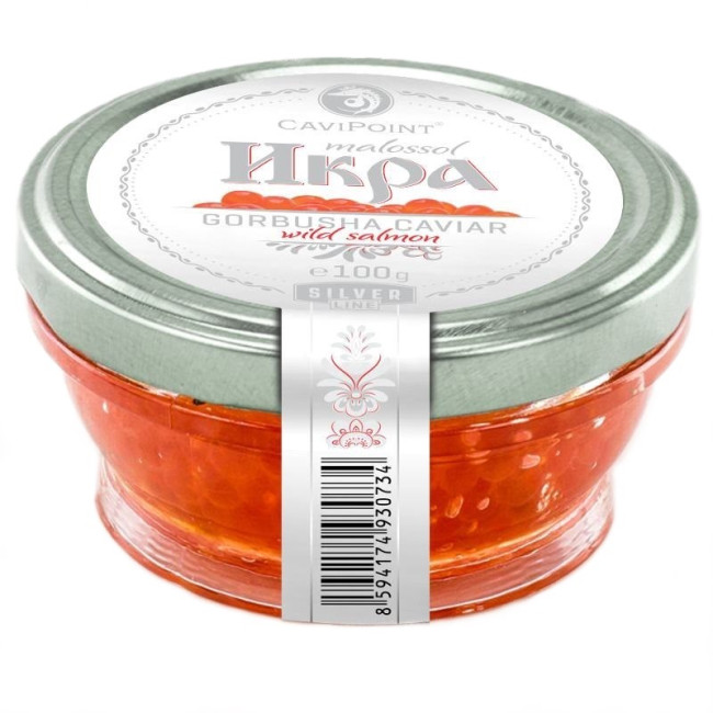 detail Kaviár z divokého lososa Gorbuša 100g