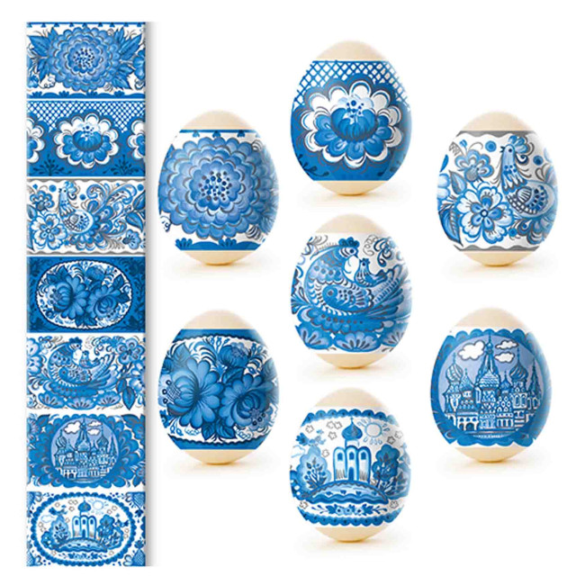 detail Nálepky na vajcia 7ks Rôzne druhy