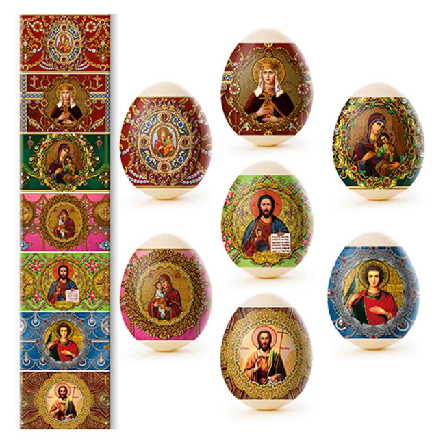 detail Nálepky na vajcia 7ks Rôzne druhy