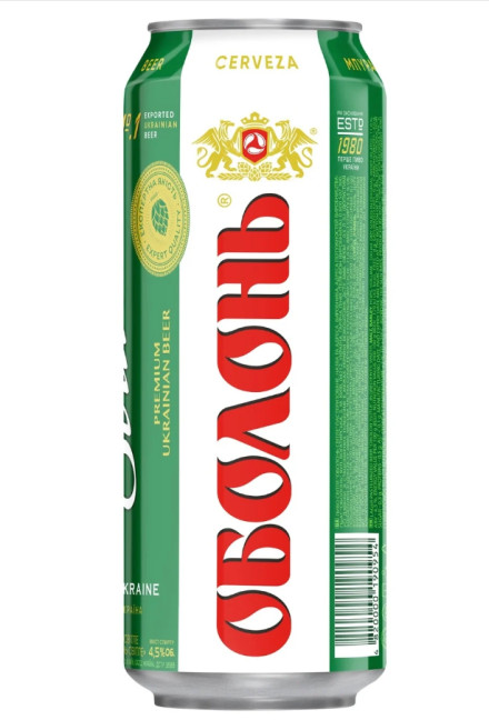 detail Pivo Svetlé 4,5% 0,5L Obolon