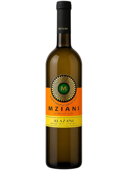 detail Bílé polosladké víno Alazani 0,75L Mziani