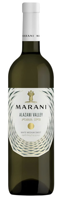 detail Bílé polosladké víno Alazani Valley 0,75l Marani