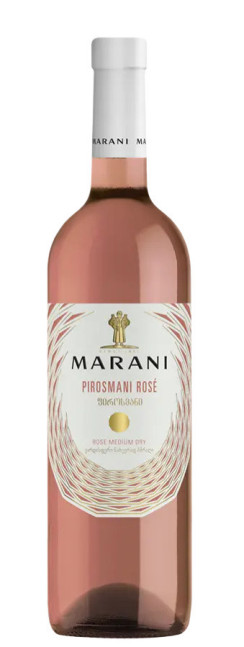 detail Ružové polosuché víno Pirosmani 0,75 l Marani