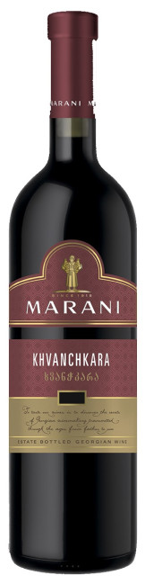 detail Červené polosladké víno Khvanchkara 0,75l Marani