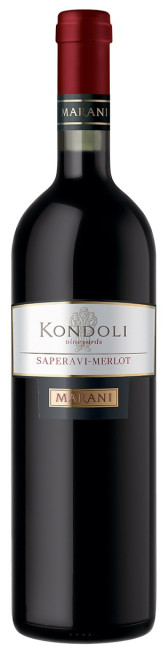 detail Červené suché víno Saperavi-Merlot 0,75 l Kondoli Marani